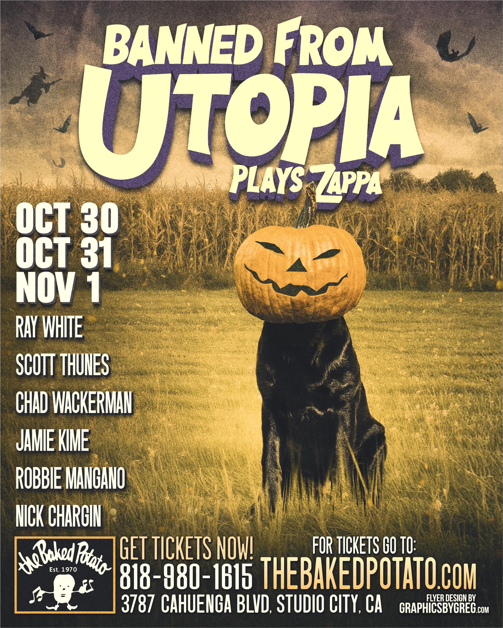 Zappa Bannd from utopia at the baked potato spud LA